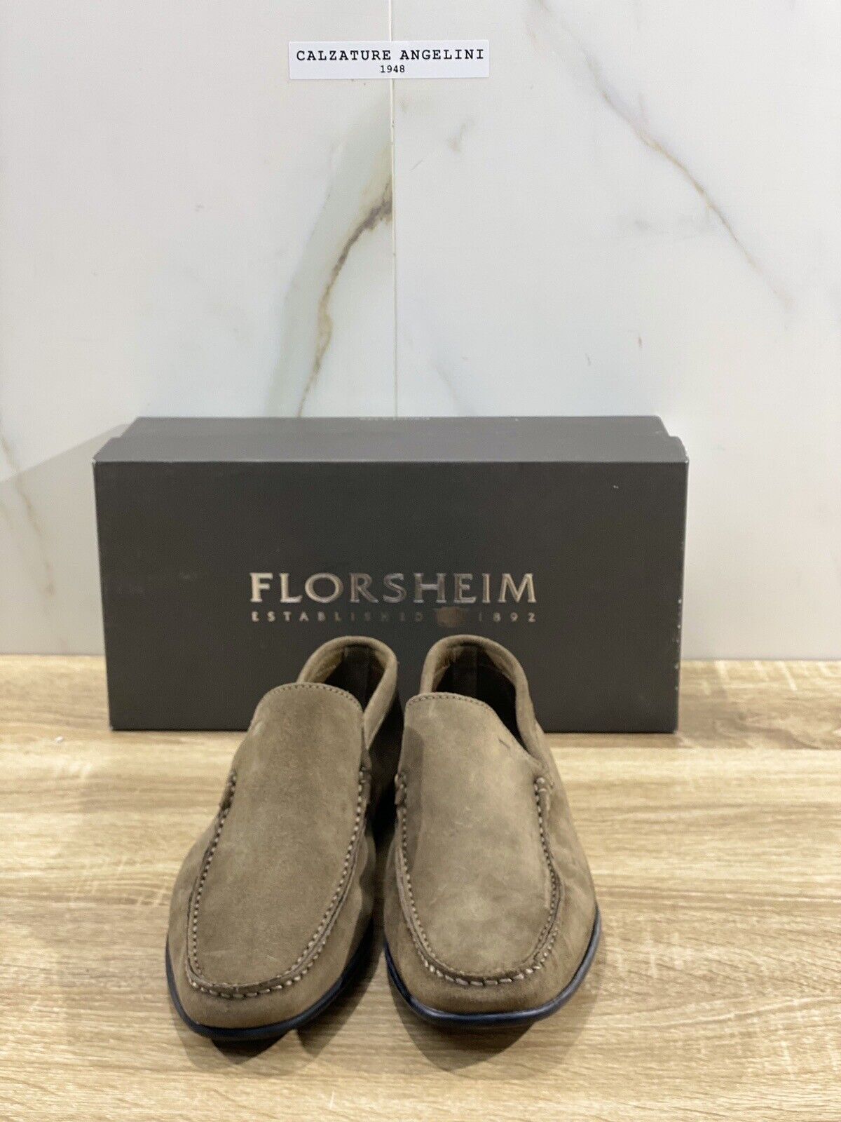 Florsheim Mocassino Uomo Patras Suede Mud Casual Loafer 42.5