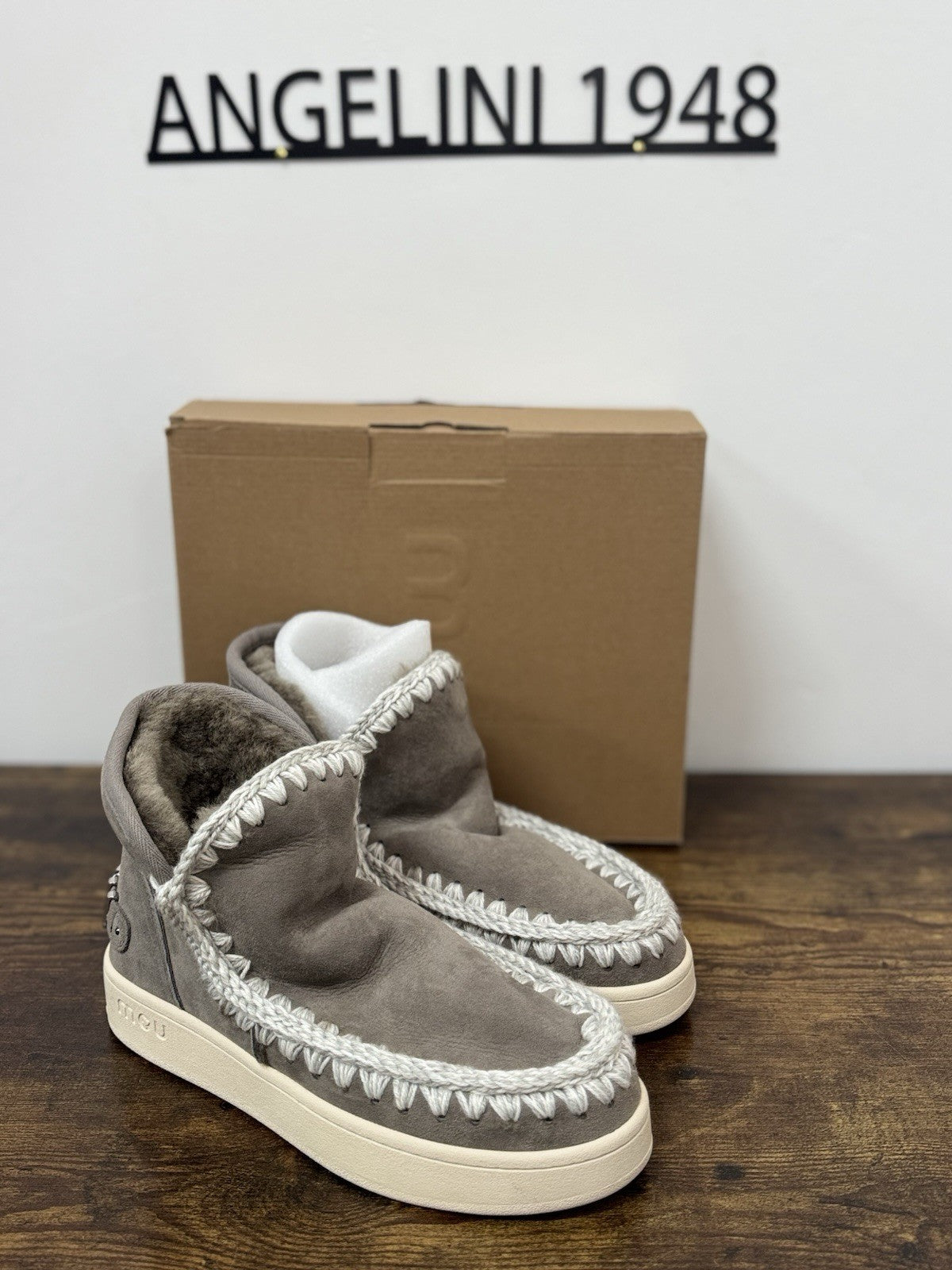 Mou New Eskimo Sneaker Suede Grey Casual Mou Boot Donna 39