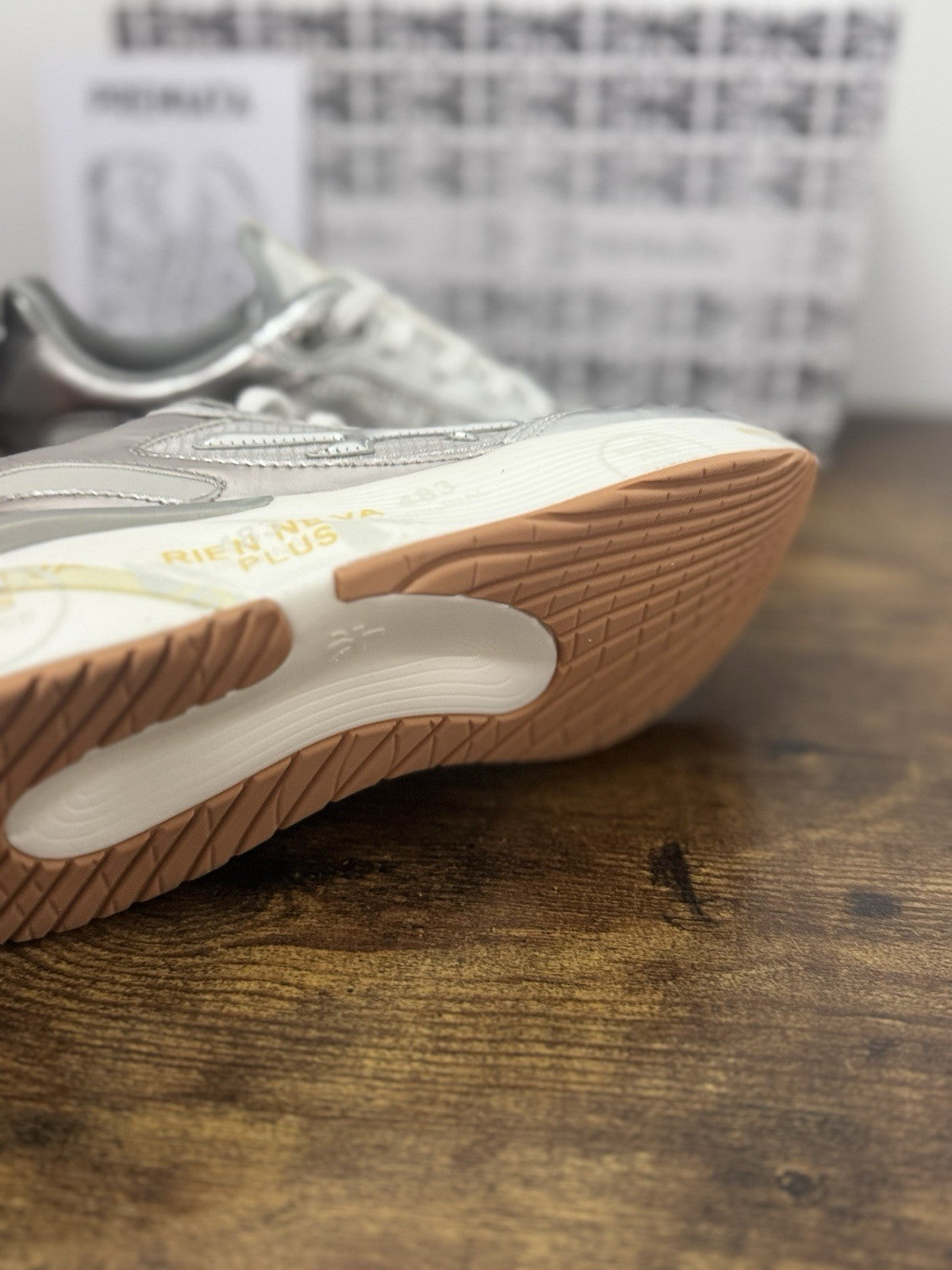 Premiata Moerun  Sneaker Pelle Argento    Casual Premiata Scarpa Donna 36