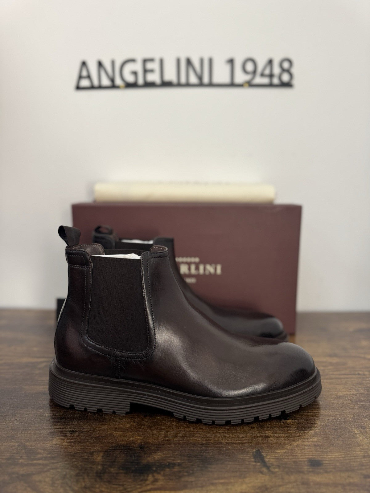 Sturlini Chelsea Boot Pelle Marrone Casual Ultra Flex Uomo 41