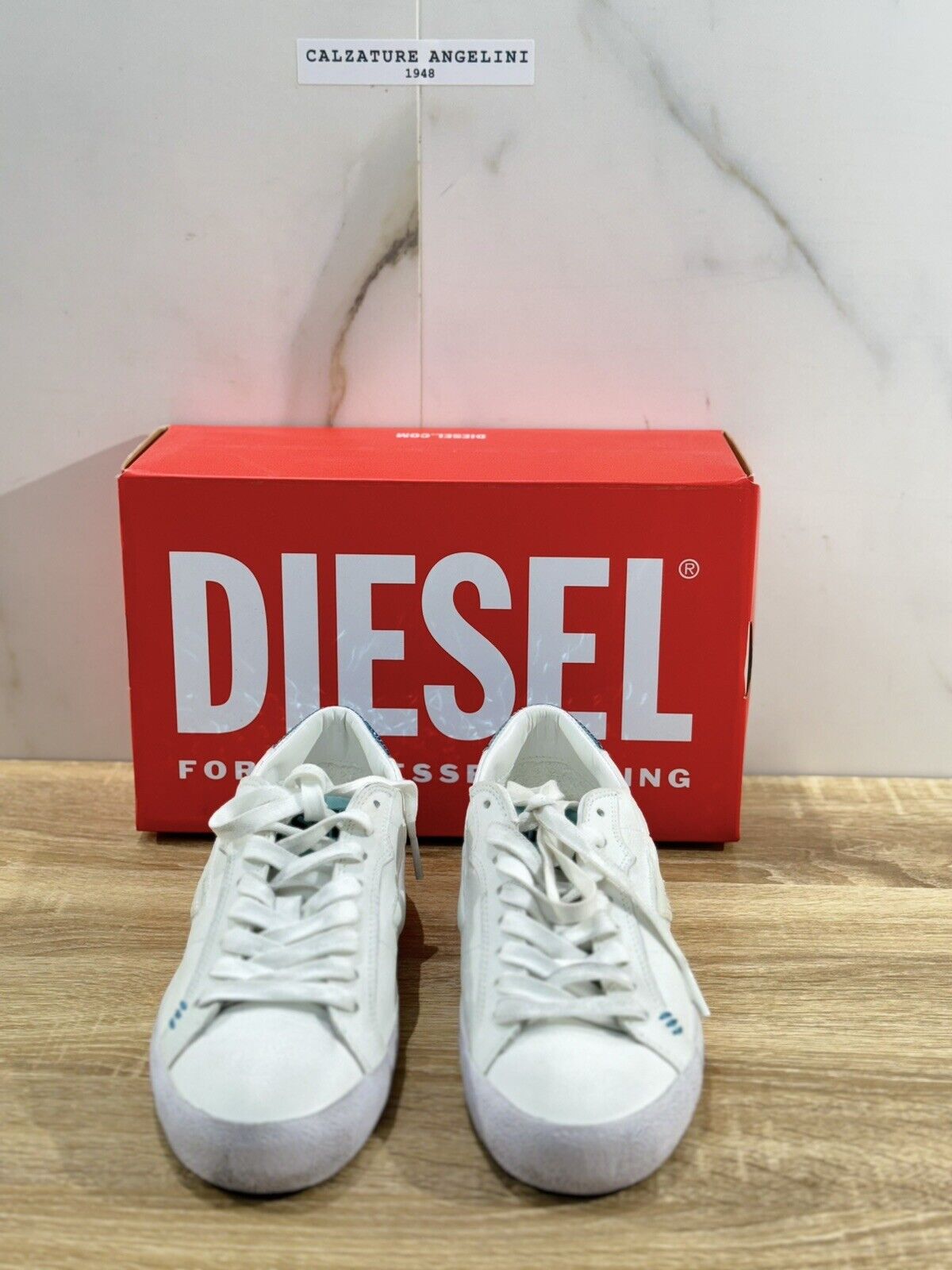 Diesel Sneaker Donna Leroji Low X Casual Pelle Bianca  Extra Light 39