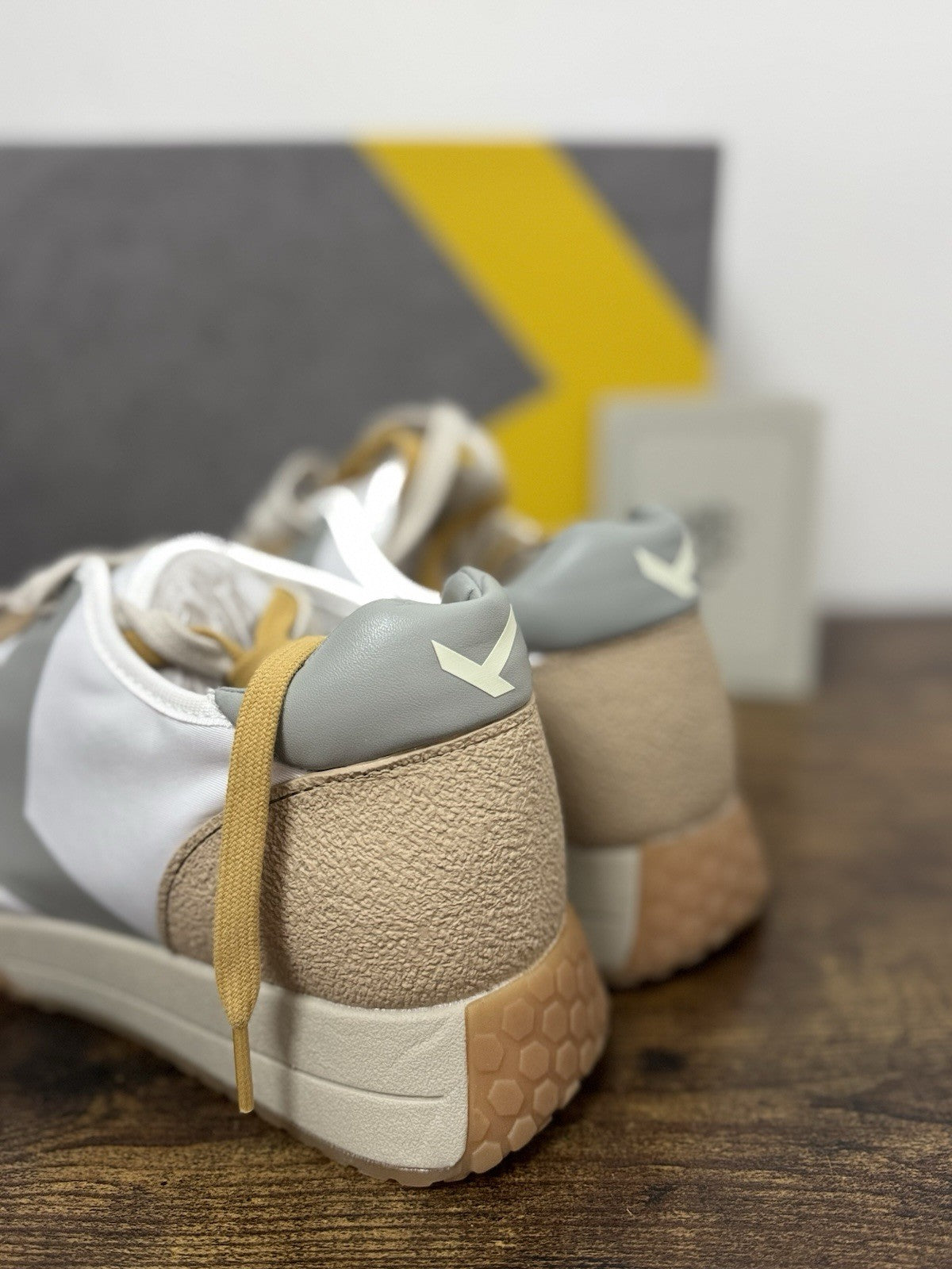 Kee Hoo Sneaker Beige White Casual Scarpa Uomo 46