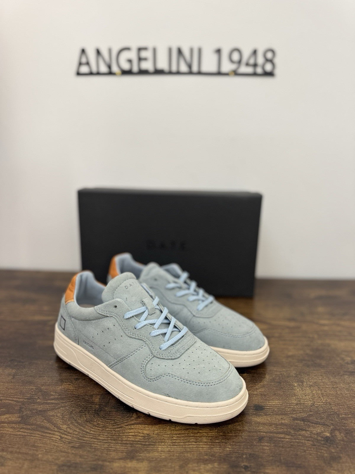 D.a.t.e. Court 2.0 Sneaker Pelle Suede Sky  Casual Uomo 42