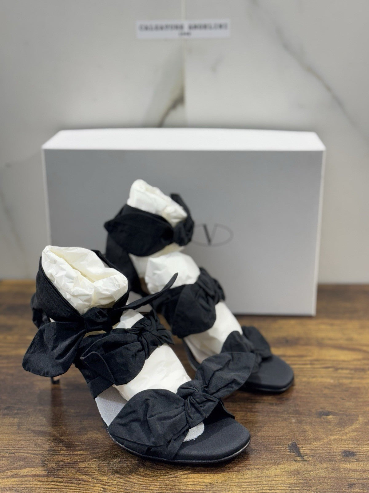 Red V Sandalo Nero   Luxury Sandal Valentino Donna 40
