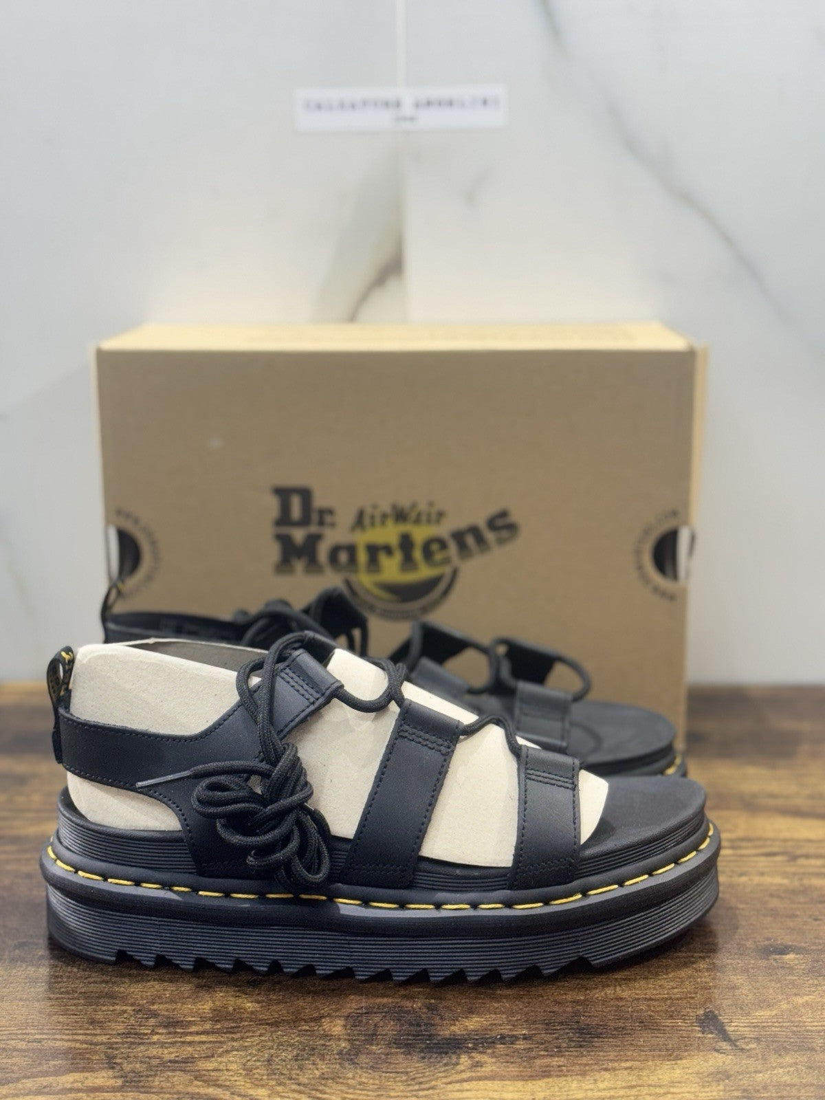 Dr Martens Sandalo Nartilla Pelle Nero Casual Dr Martens Donna 41