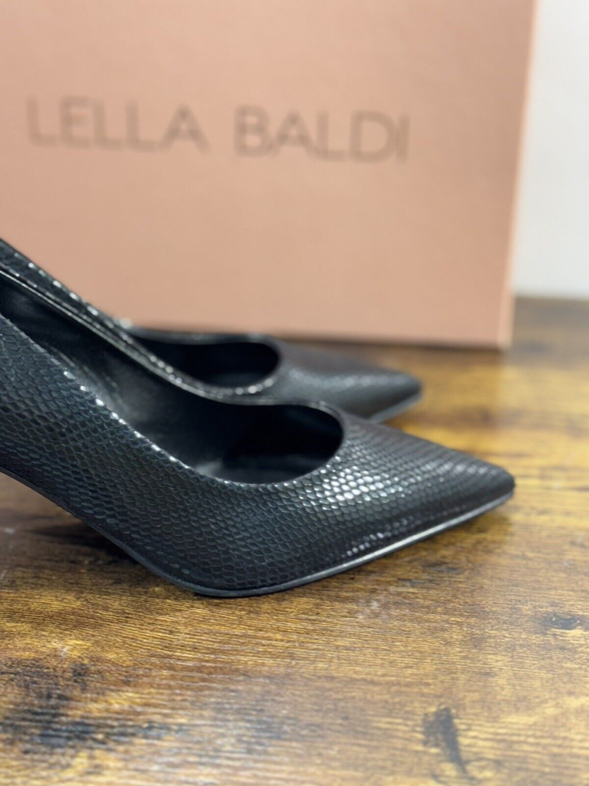 Lella Baldi Decollete’  Donna Pelle Nera     Luxury Woman Shoes 39