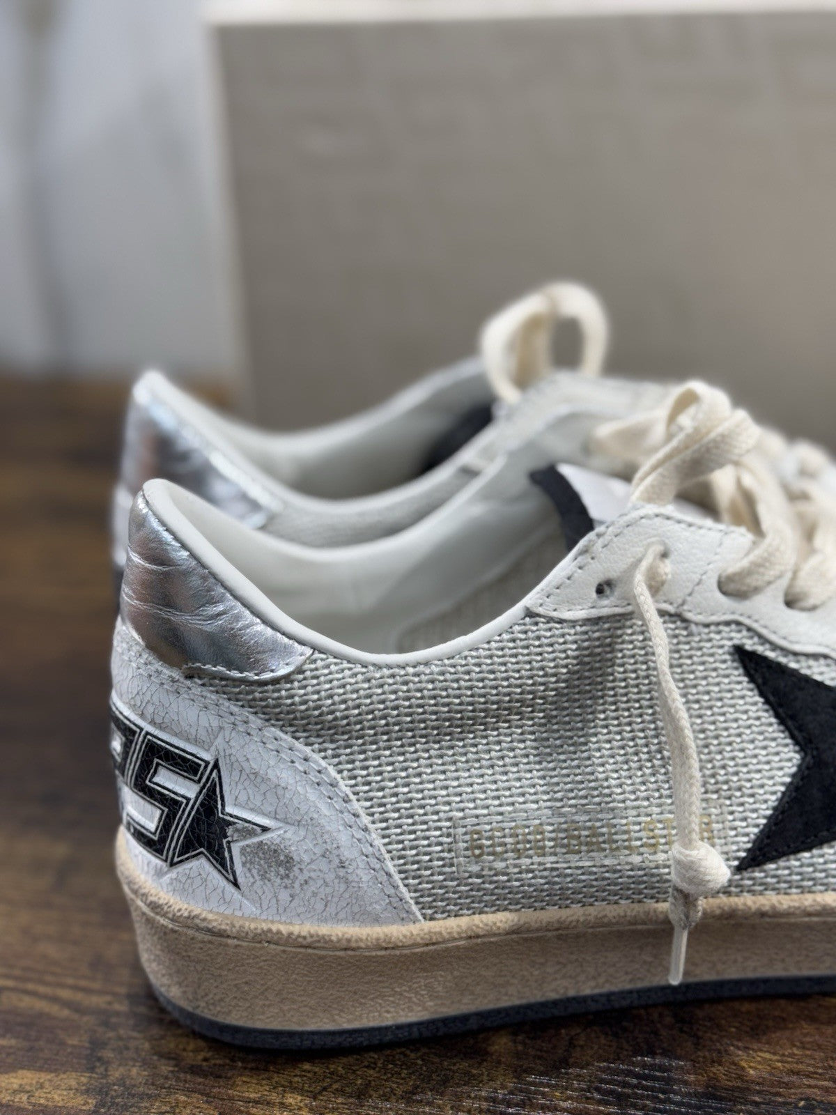 Golden Goose Ball Star Sneaker Uomo Light Silver Black Luxury  Golden Goose 40