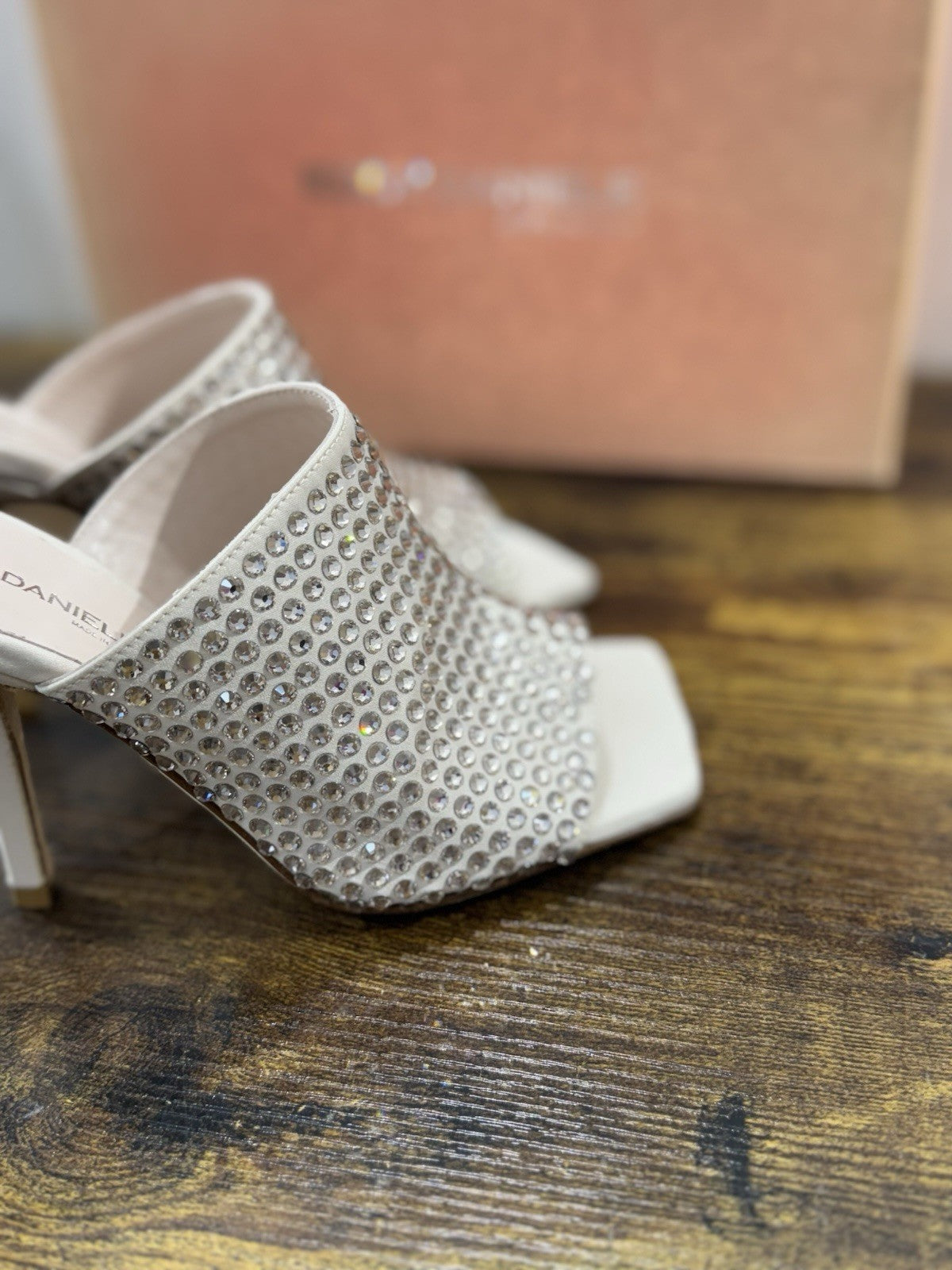 Eddy Daniele Sandalo Nude  Real Swarovski Con Tacco Donna 37.5