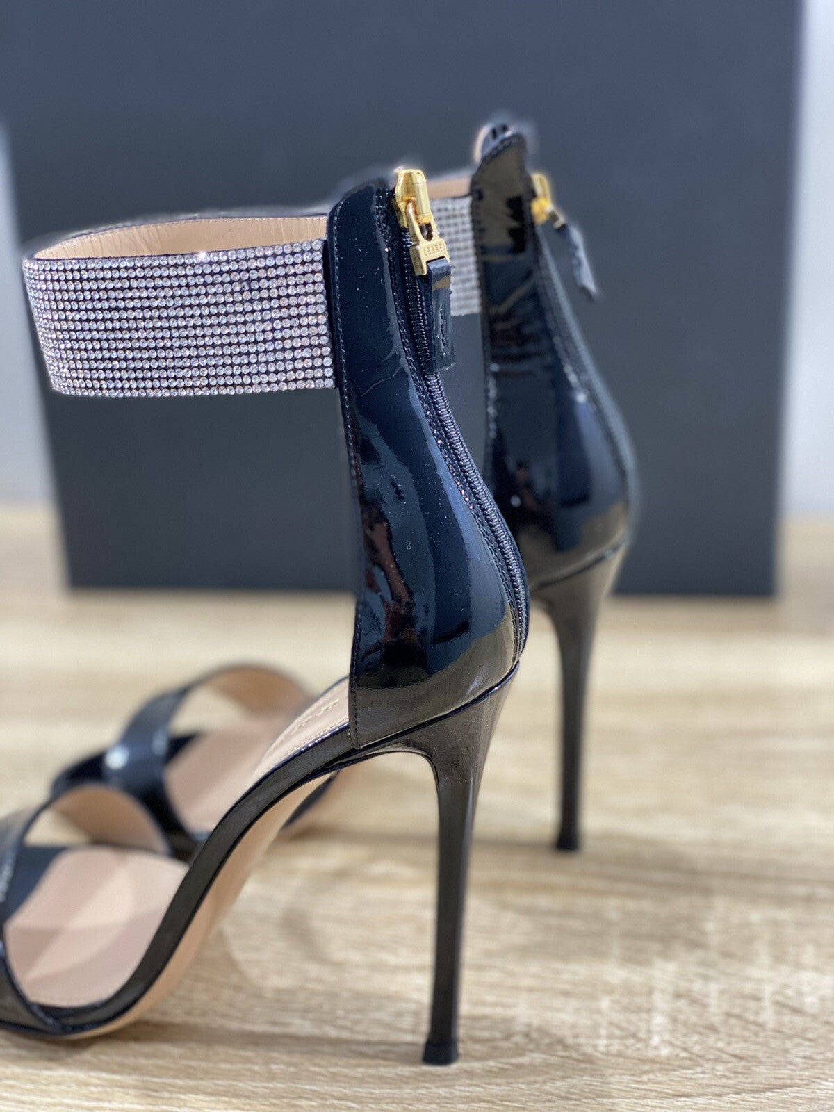 Lerre Sandalo Donna 201LR Luxury Woman Sandal Nero  37.5