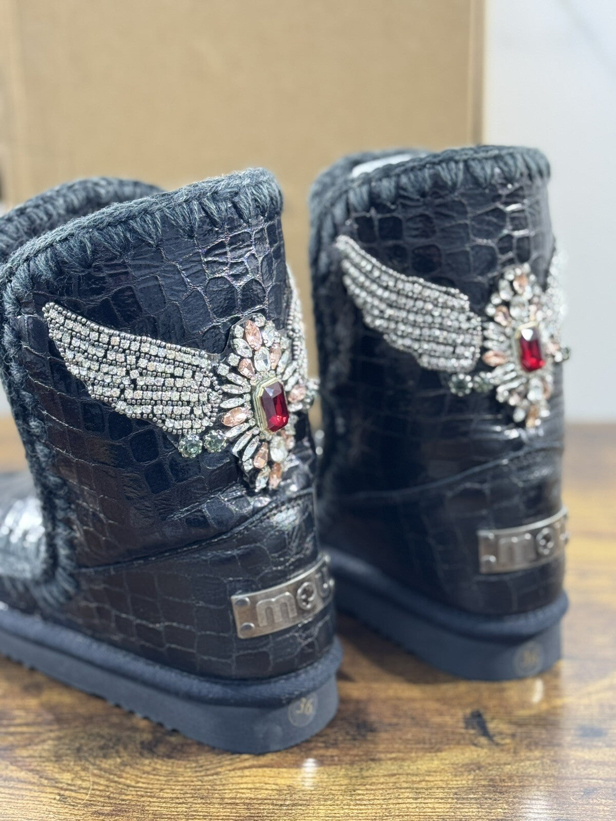 Mou eskimo 24 Grigio Stampa Cocco Nero   Casual Mou Woman Boot 36