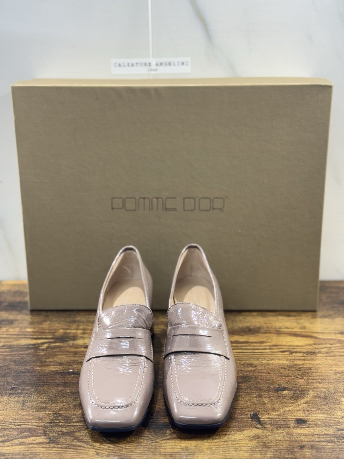 Pomme D’or Mocassino   Pelle Taupe       Handmade Woman Pomme D’or Donna 36