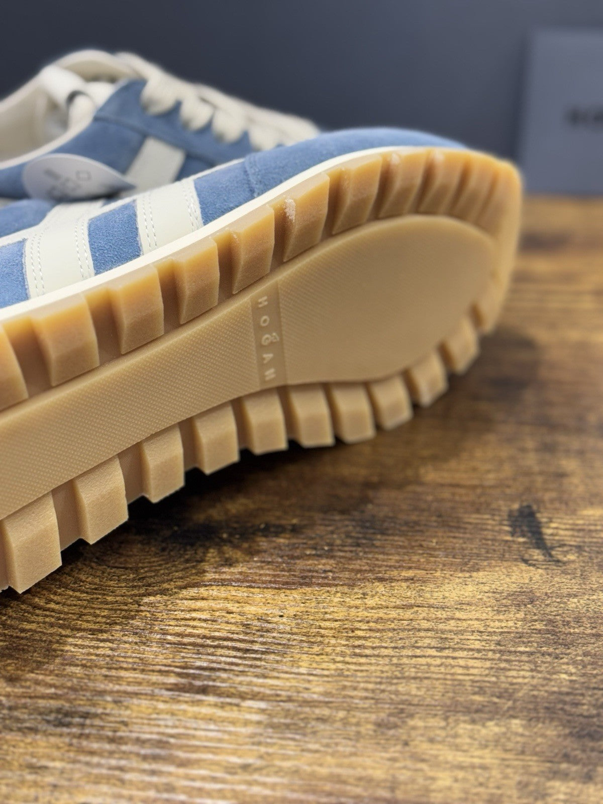 Hogan H671  Sneaker Pelle Suede Azzurro     Hogan Scarpe Donna 38