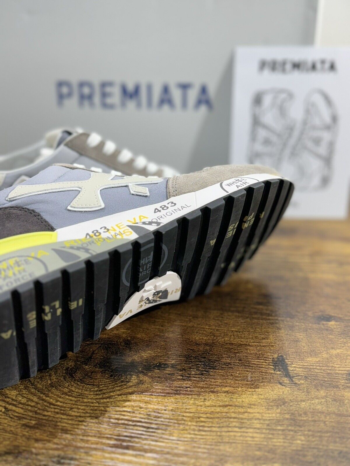 Premiata Mick      Sneaker Uomo Pelle Grey     Casual Sneaker Premiata Uomo 42