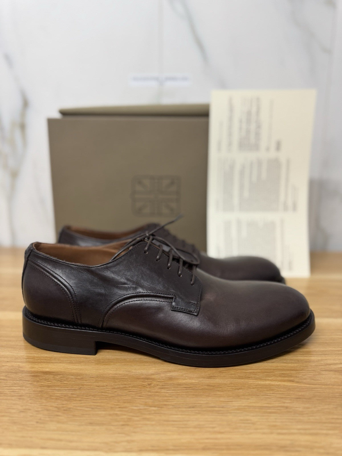 Pantanetti Scarpa Derby Pelle Moka  Casual Uomo 41