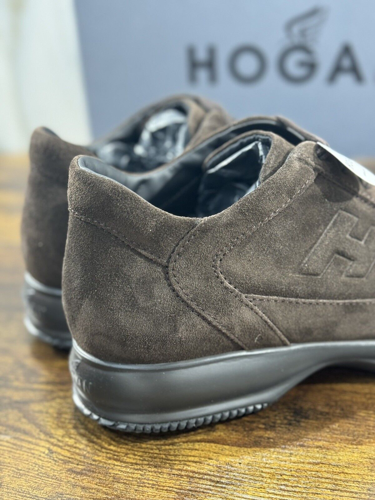 Hogan Interactive uomo suede Testa Moro   luxury casual hogan shoes 41.5