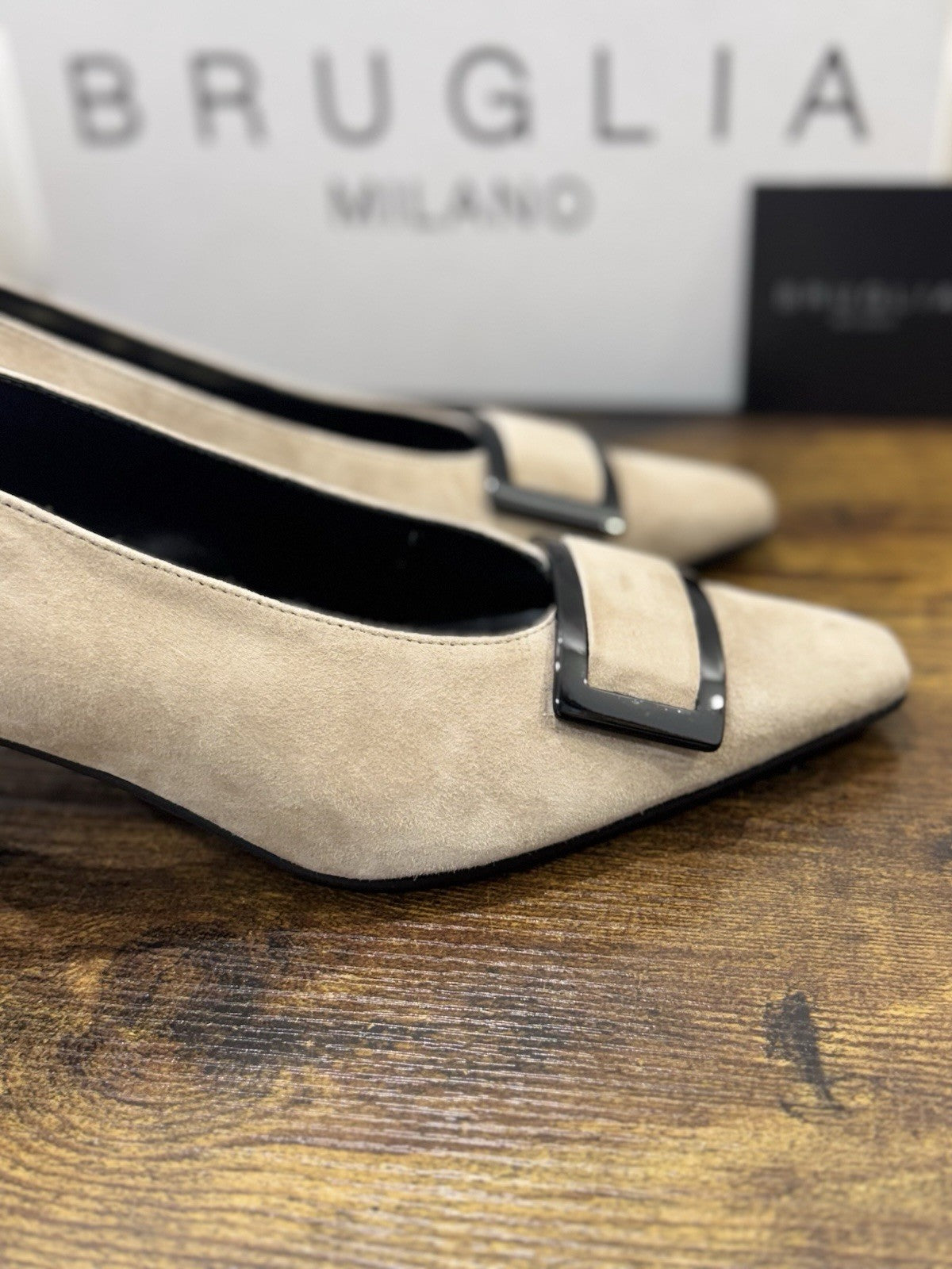 Bruglia Milano Décolleté  Beige ’  Pelle  Top Quality Scarpe Donna 41