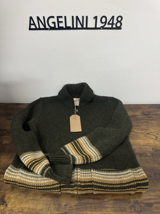 Casa Isaac Maglia Folk 100% Lana Vergine Casual Uomo 48