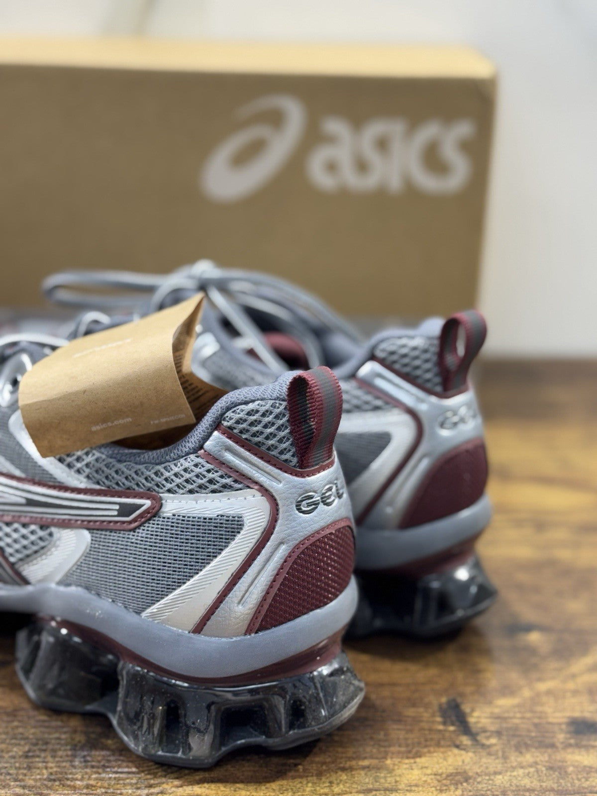 Asics Gel Quantum Kinetic Grey Cherry     Casual Asics Uomo 46
