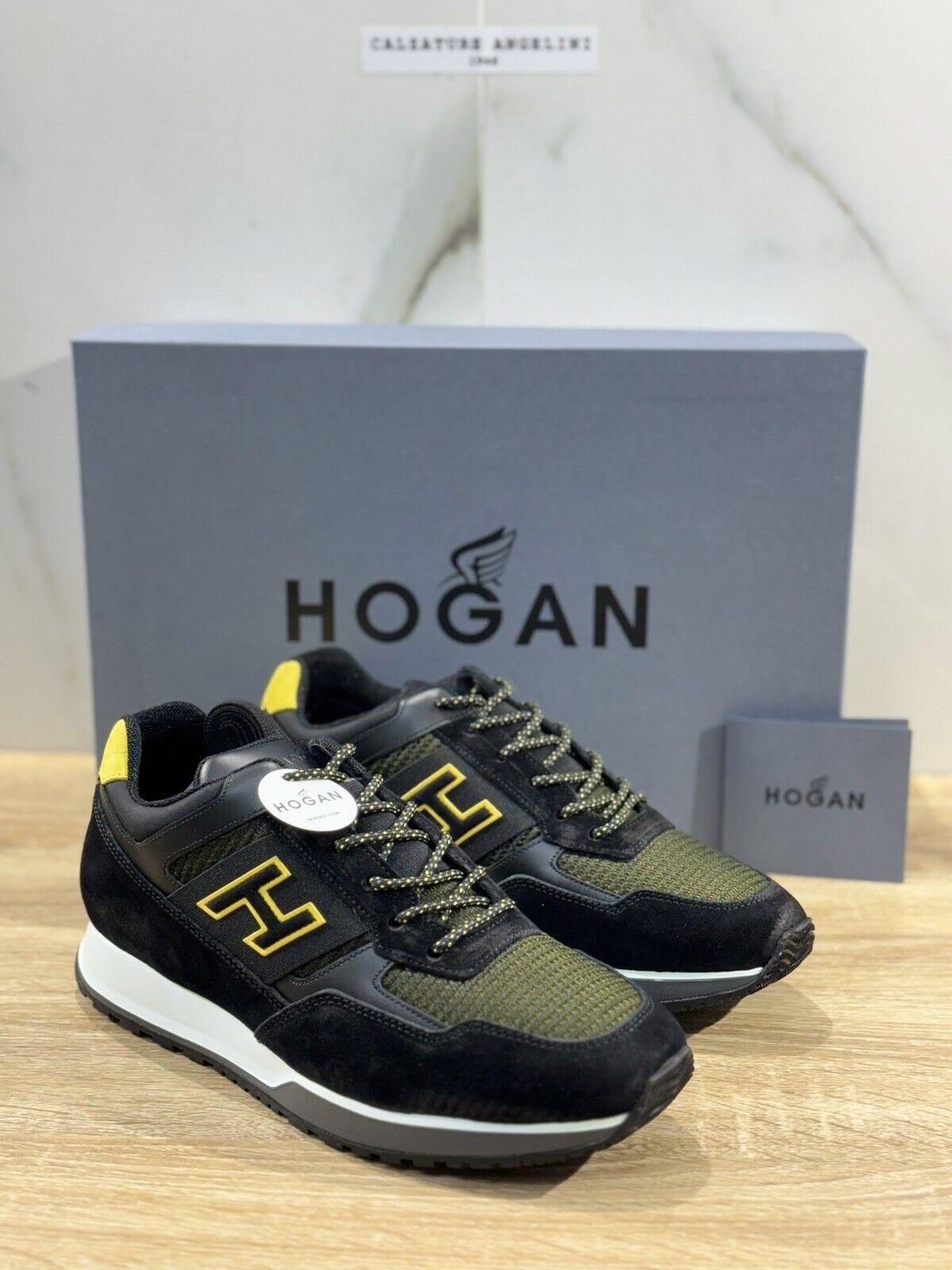 Hogan H321 pelle Nero  luxury hogan men shoes 39