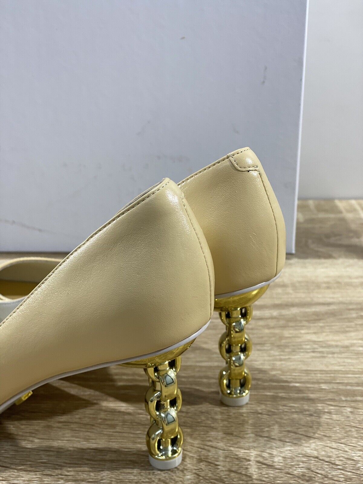 Kat Maconie Decollete Donna Rei In Pelle Vanilla Gold Heel  Kat Maconie 37