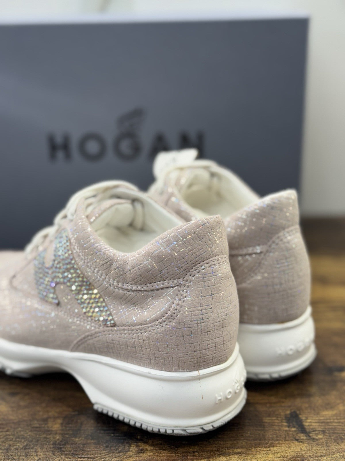 Hogan Interactive Pelle Rosa  H Strass    Casual Hogan Donna 35
