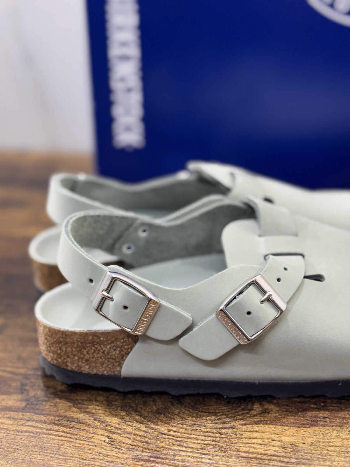 Birkenstock Tokyo II  Pelle Sage Donna   Premium Leather Birkenstock 37
