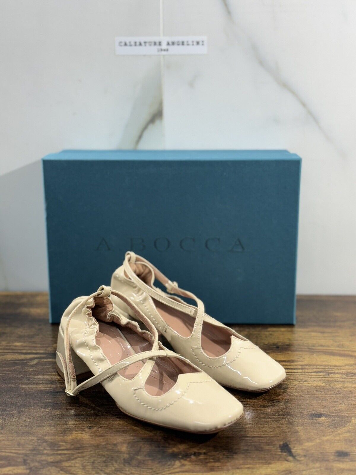 A.Bocca Two For Love Scarpa Donna Pelle   Sabbia    Con Tacco Luxury Handmade 35