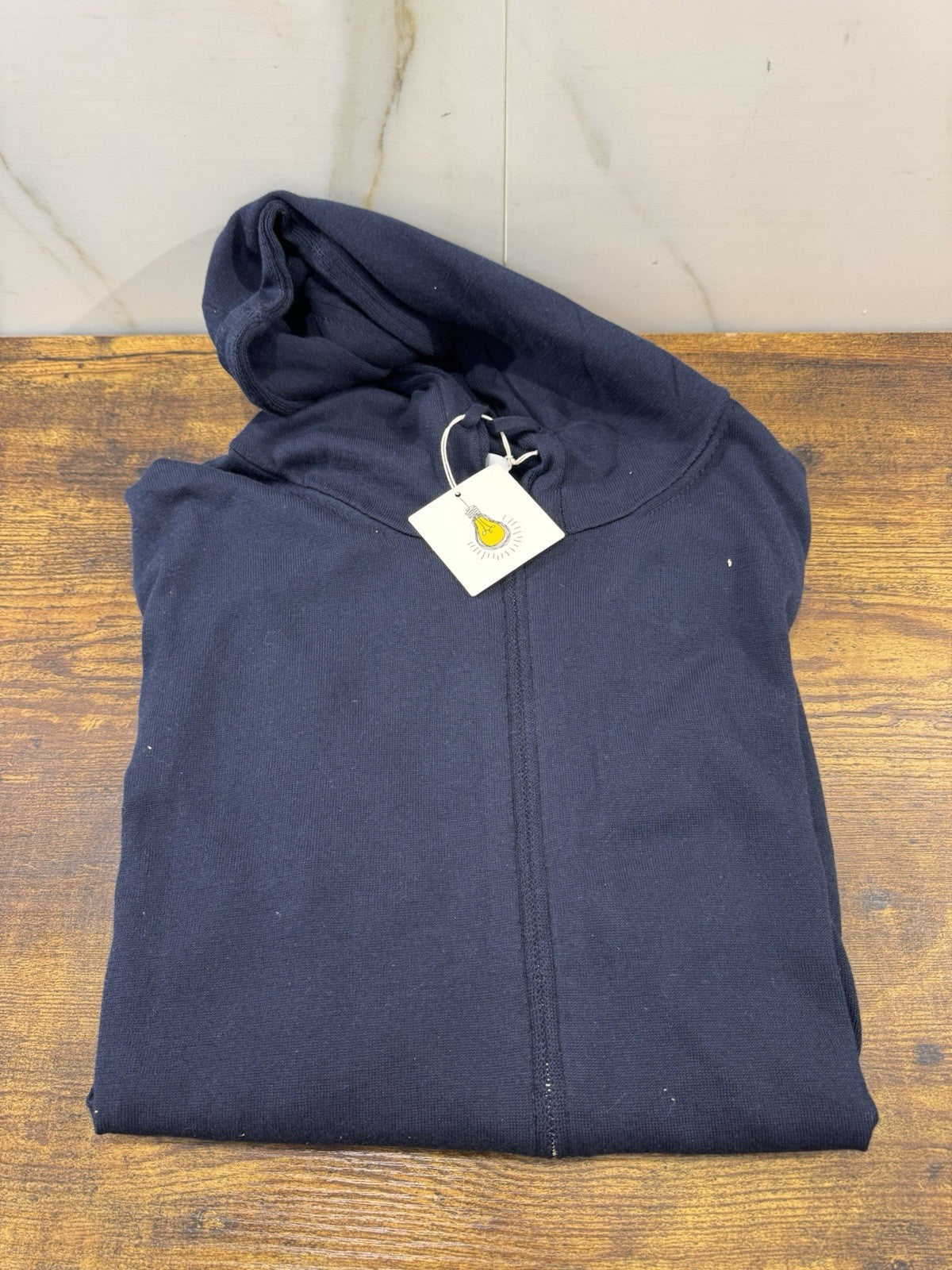 Magazzino Ricambi Felpa Full Zip Cotone Pima  Made In Italy Blu Uomo 52