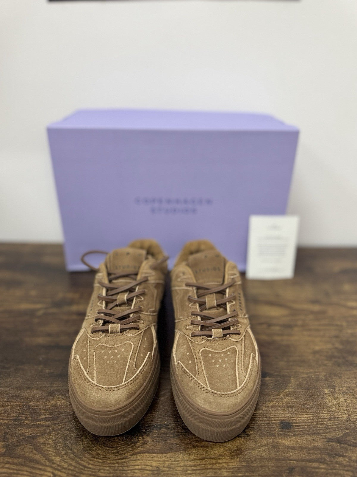 Copenhagen Sneaker Pelle New Vintage Brown Zeppa  Causal Donna  38