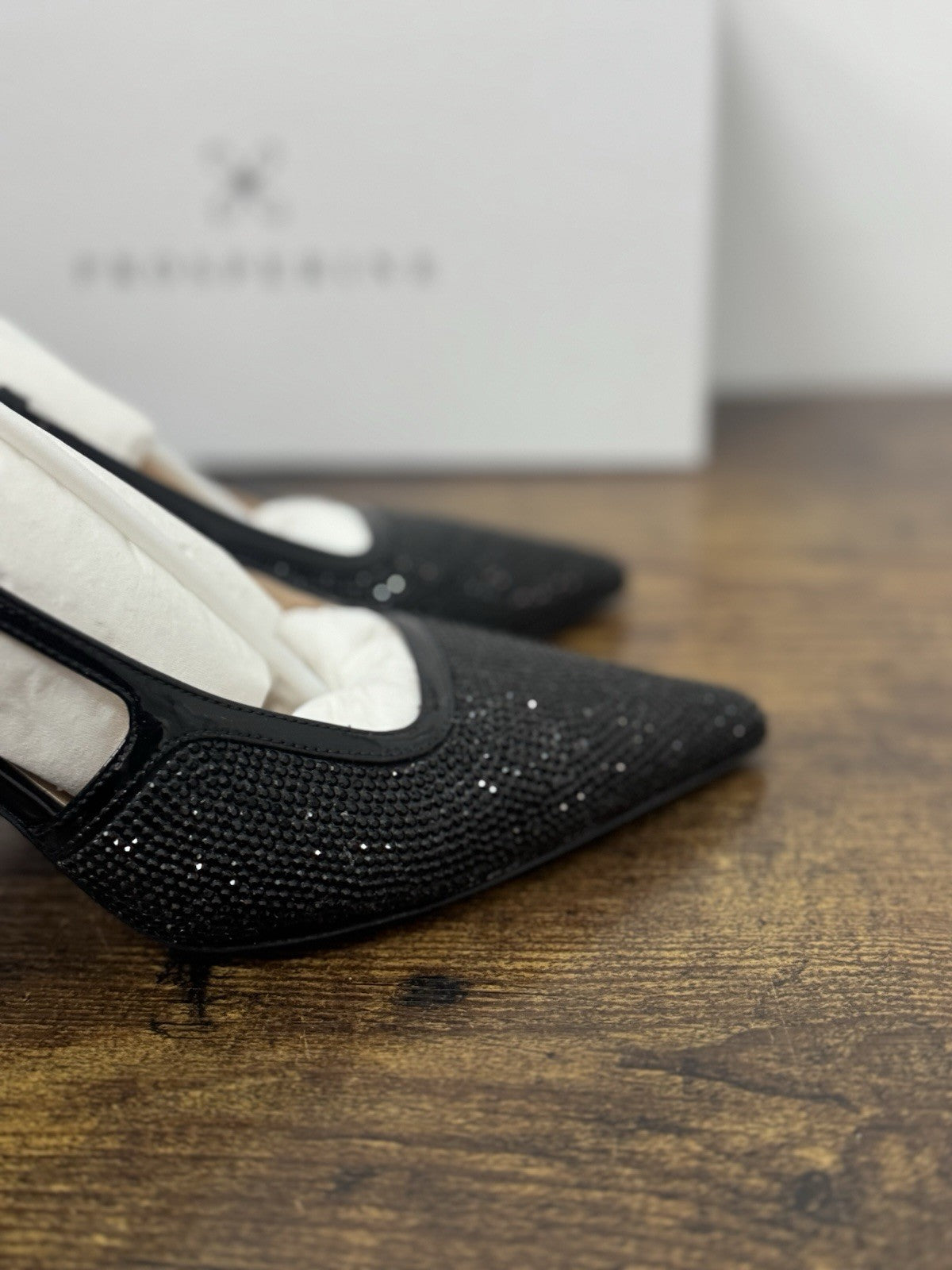 Prosperine Sling Back  Crystal Nero  Casual Scarpa Donna 39