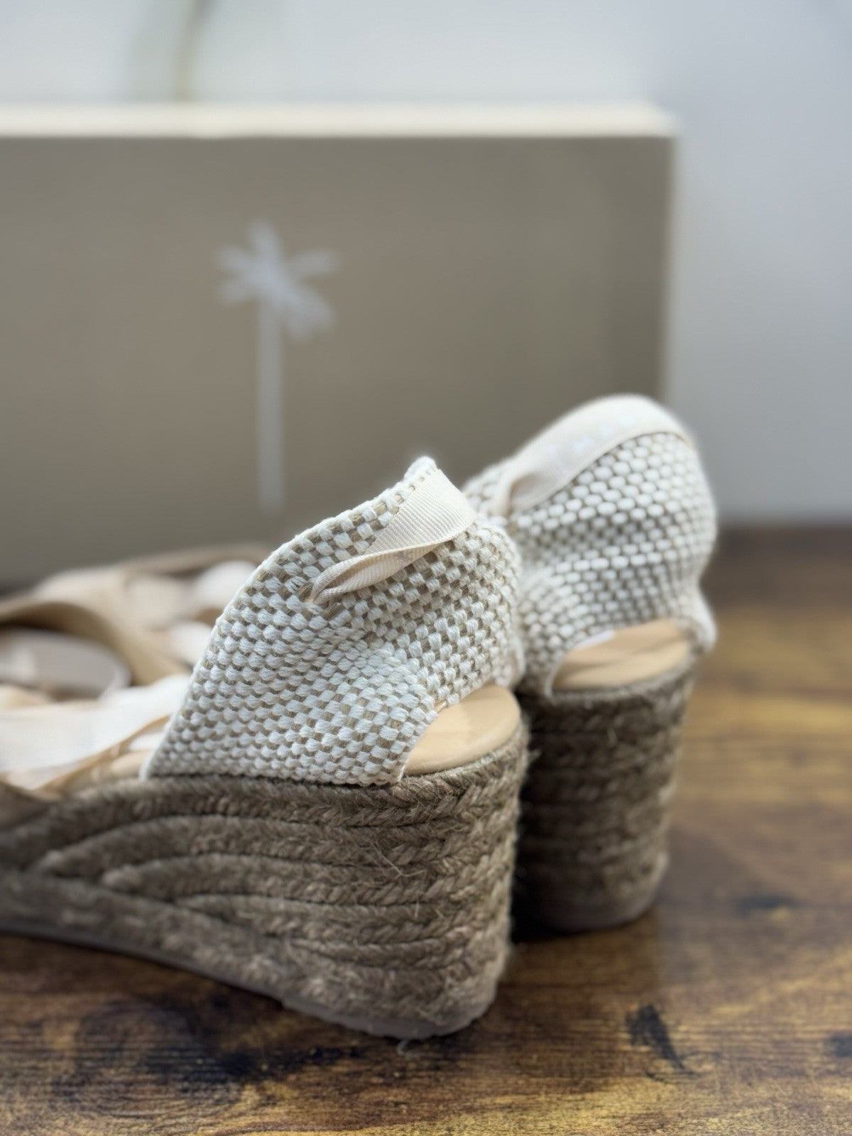 Manebi Espadrilles Suede Beige Zeppa Casual Manebi Shoes Donna 41