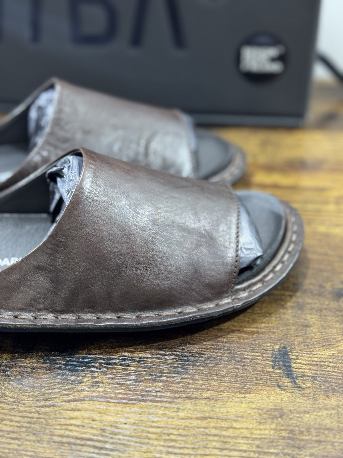 Vibae Saint Tropez Sandalo Pelle Testa Di Moro Donna 40