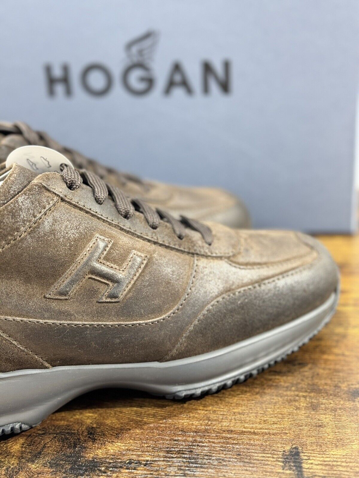 Hogan Interactive uomo suede Testa Moro   luxury casual hogan shoes 42.5