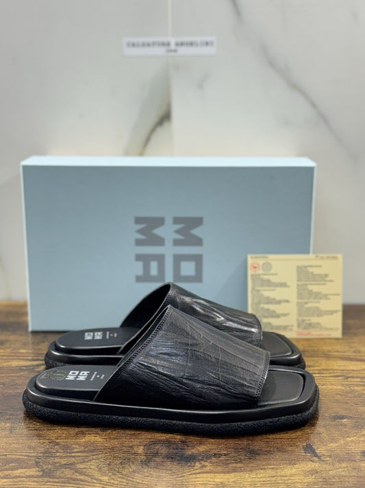 Moma Sandalo  Pelle Nero   Luxury Handmade Moma Donna 37