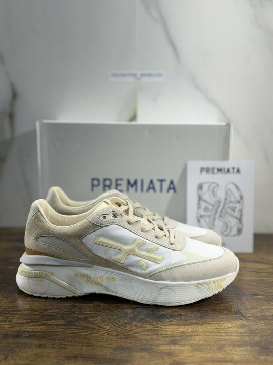 Premiata Timeless Trainer Sneaker Uomo Bianco Casual Premiata 44