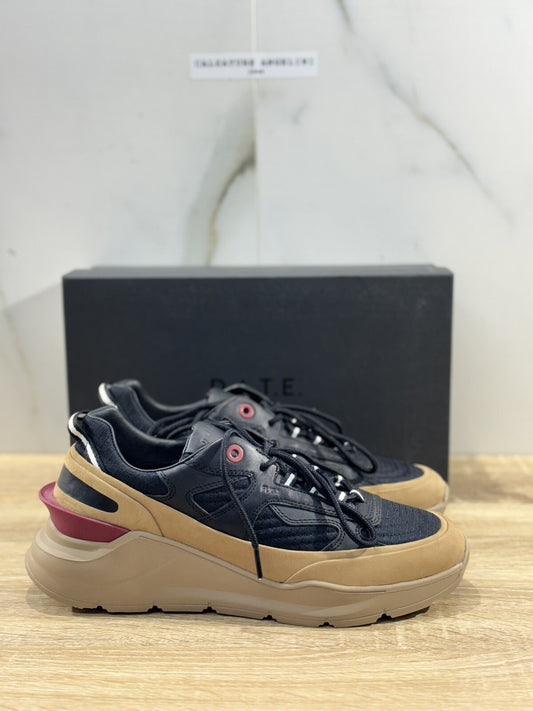 D.A.T.E Fuga Method  Nero Beige    Uomo  sneaker Pelle    Casual Shoes 44