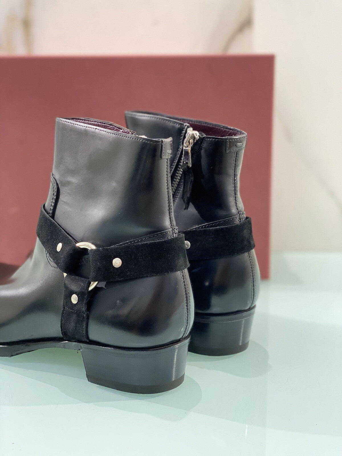 Lidfort Stivaletto Uomo 585/D Luxury Nero Pelle Vibram 41 