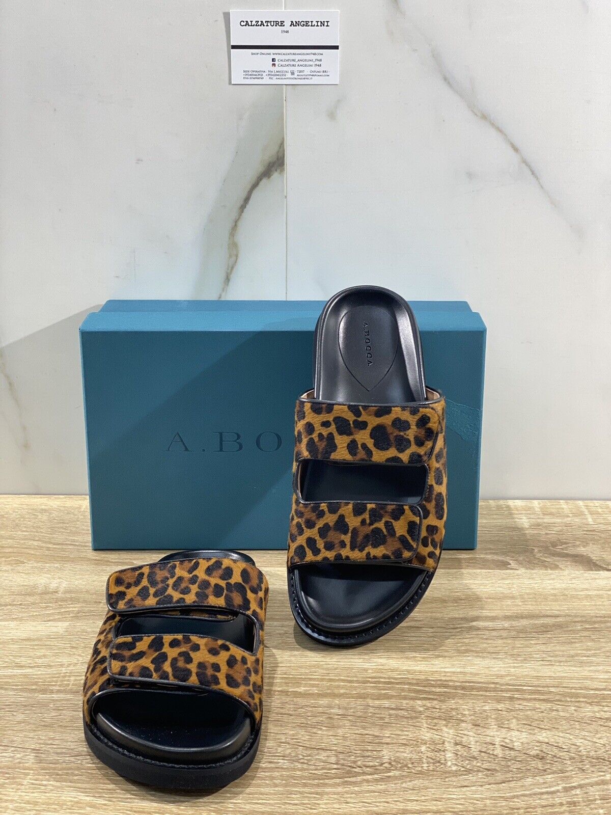 A.Bocca sandalo donna pony leopard luxury woman sandal A.Bocca Vero Cavallino 39