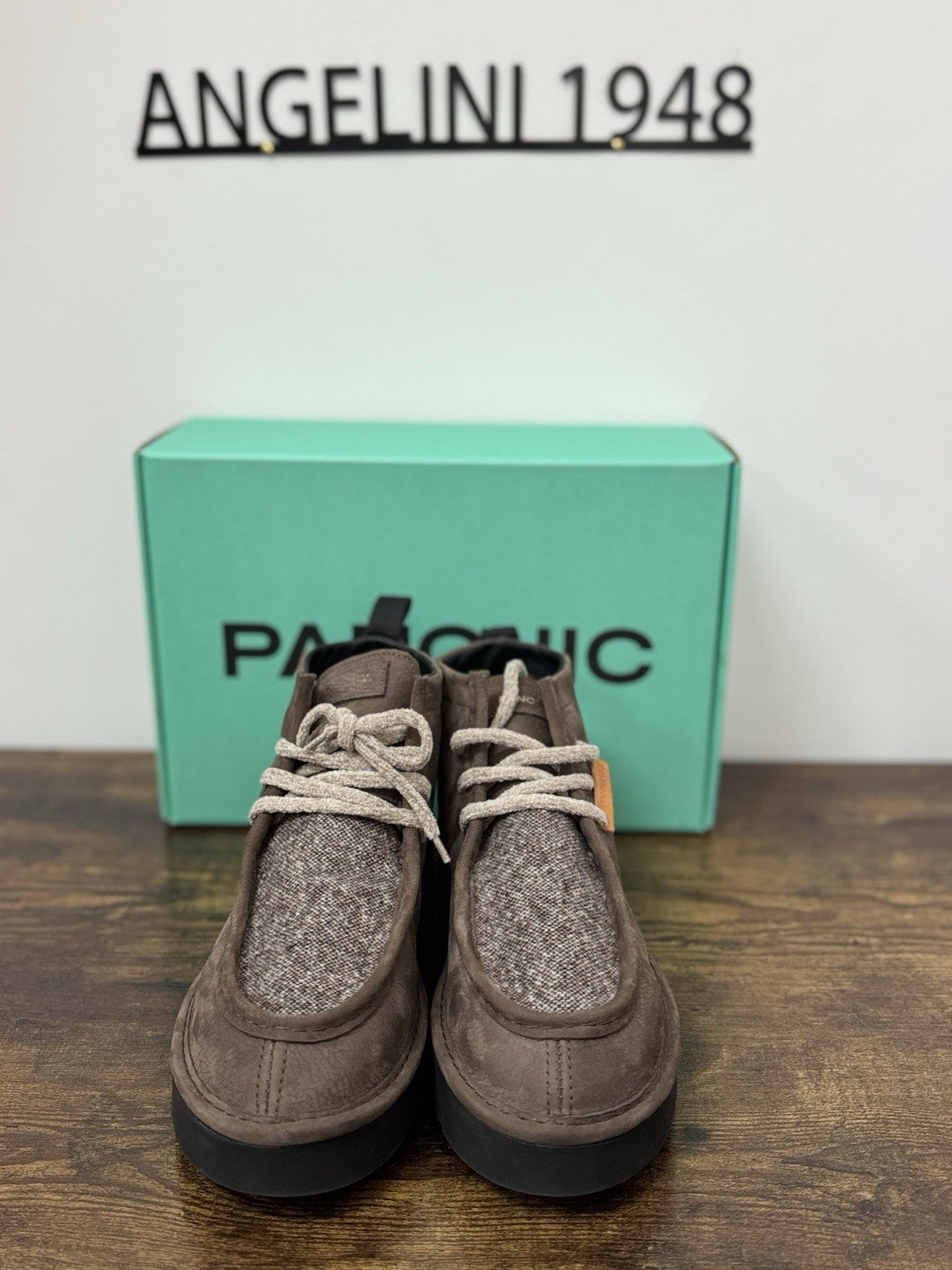 Panchic Stivaletto Pelle Nabuck Caffè Casual Boot Uomo 45