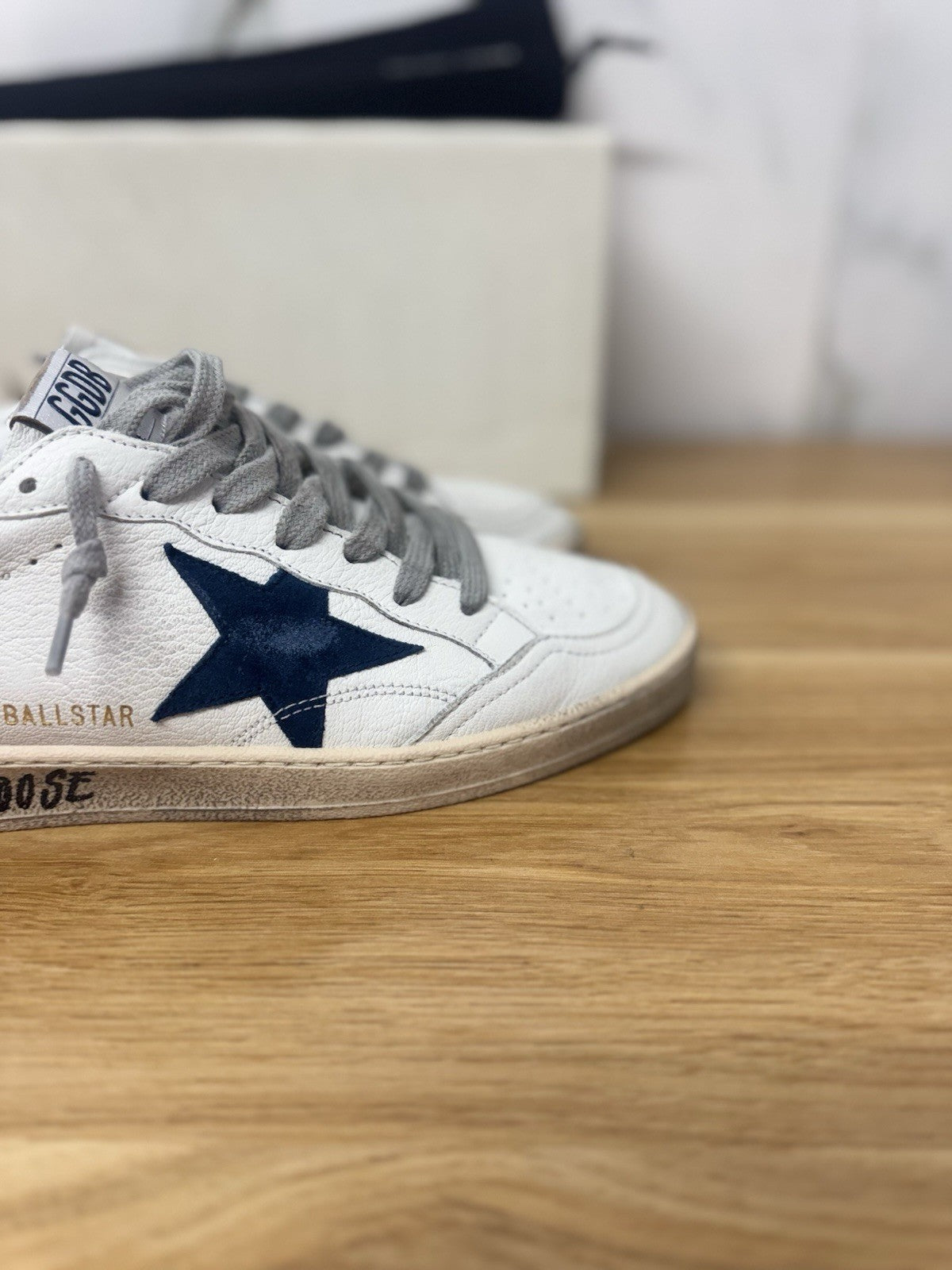 Golden Goose Ball Star White Blu Ice    Luxury Golden Goose Uomo 45