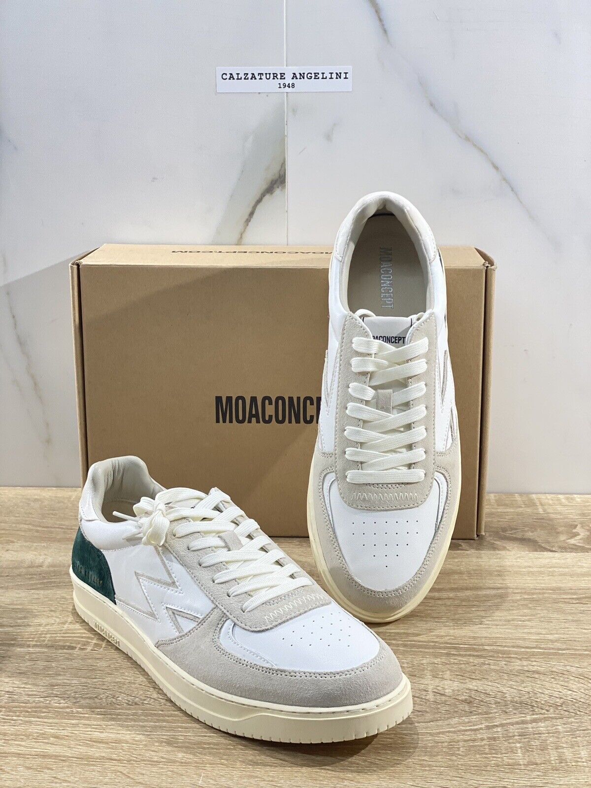 Moa Concept Sneaker Uomo Master Legacy Pelle Bianca Casual Men Shoes 45