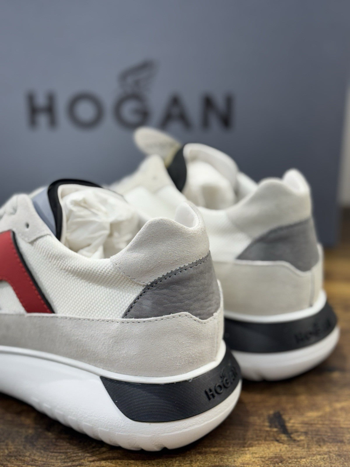 Hogan Interactive 3 Pelle Suede Ghiaccio Casual Hogan Uomo 42