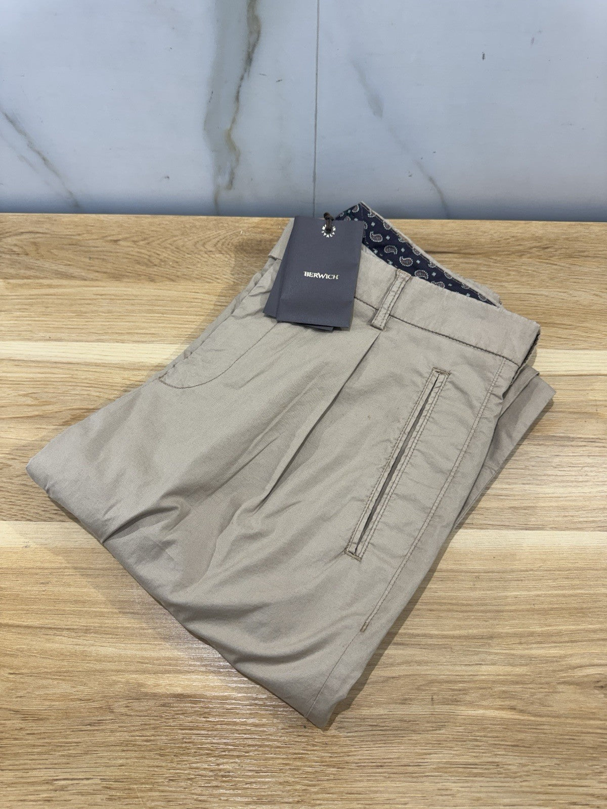 Berwich Pantalone Cotone Tencel Casual Uomo 50