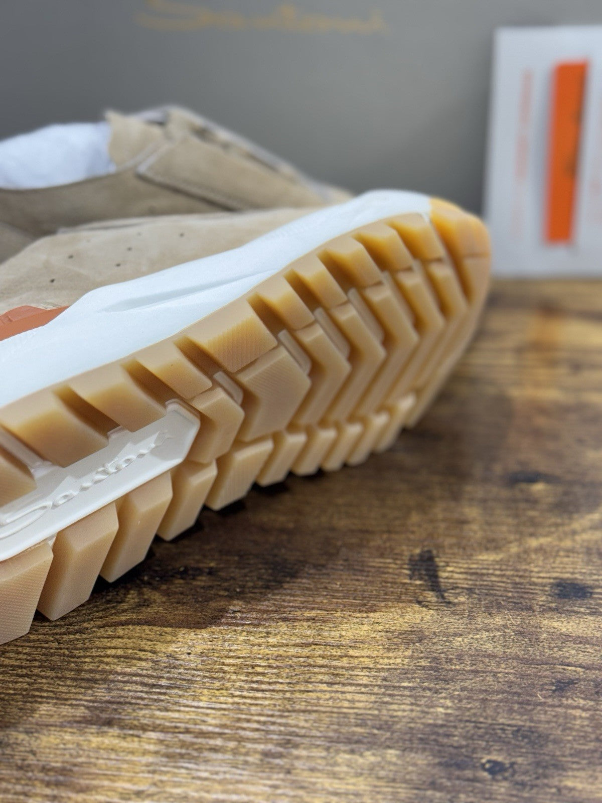 Santoni Innova Sneaker Suede Beige  Luxury Scarpe Santoni Donna 35