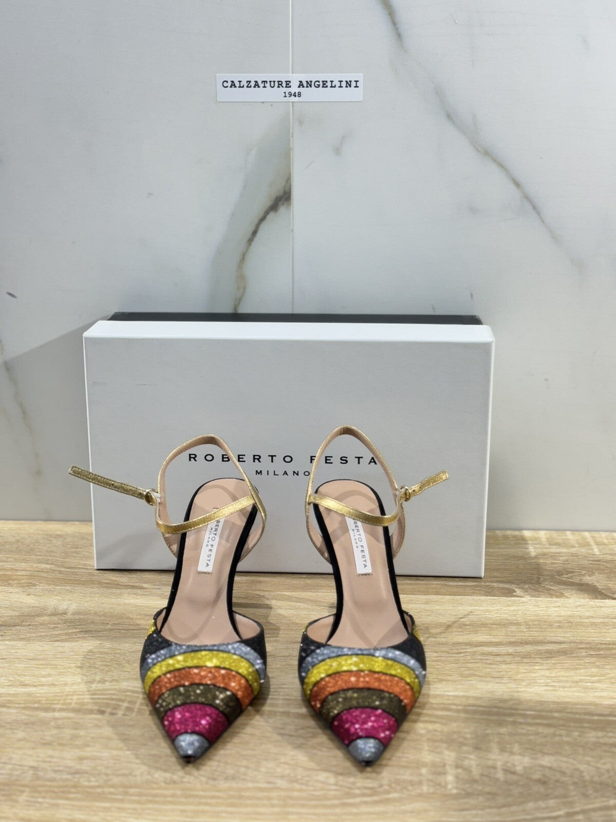 Roberto Festa Sandalo Donna Marte Glitter Wawe Luxury Sandal 36