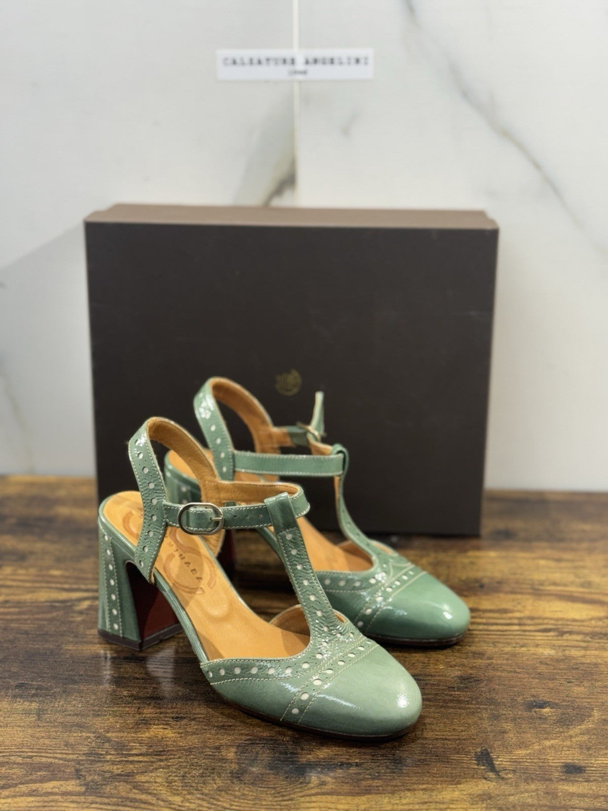 Chie Mihara Sandalo Donna Mira Pelle Verde Tacco 36