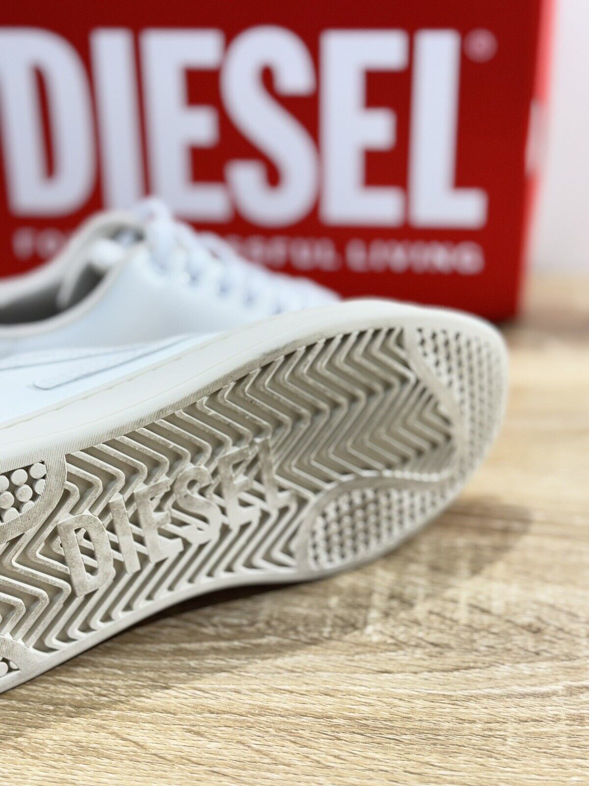 Diesel Sneaker Donna Athens Low E  Casual Pelle Bianca  Extra Light 38