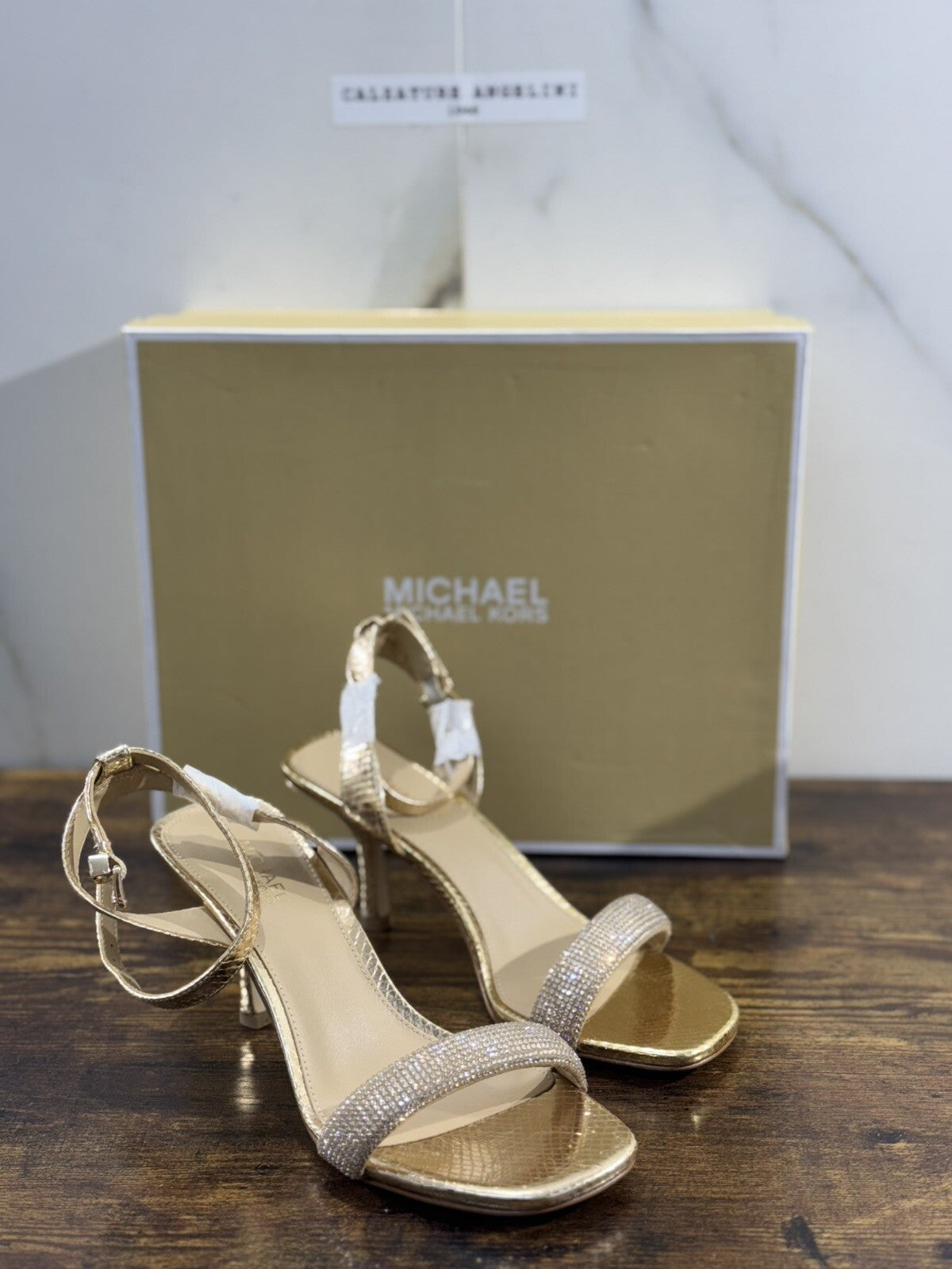 Michael Kors Carrie  Sandal Pelle Platino   Casual Sandal 38