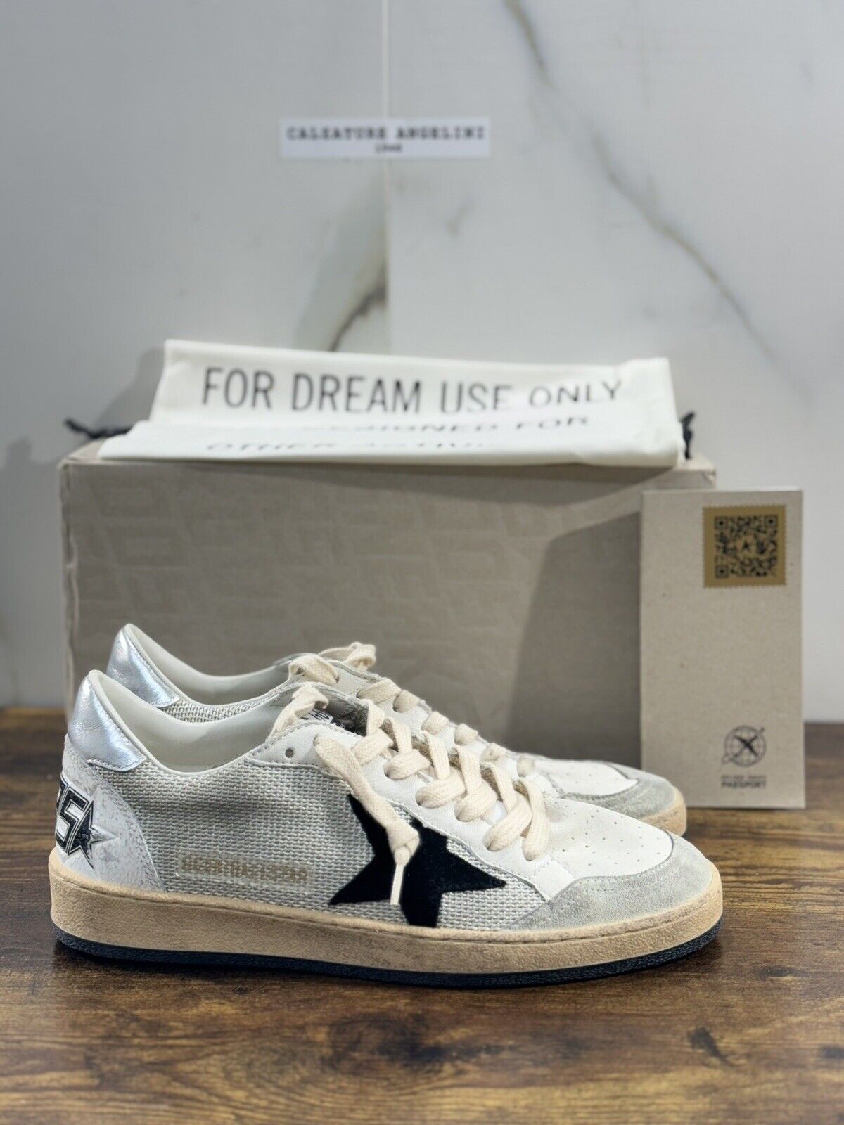 Golden Goose Ball Star Sneaker Uomo Light Silver Luxury Casual Golden Goose 39