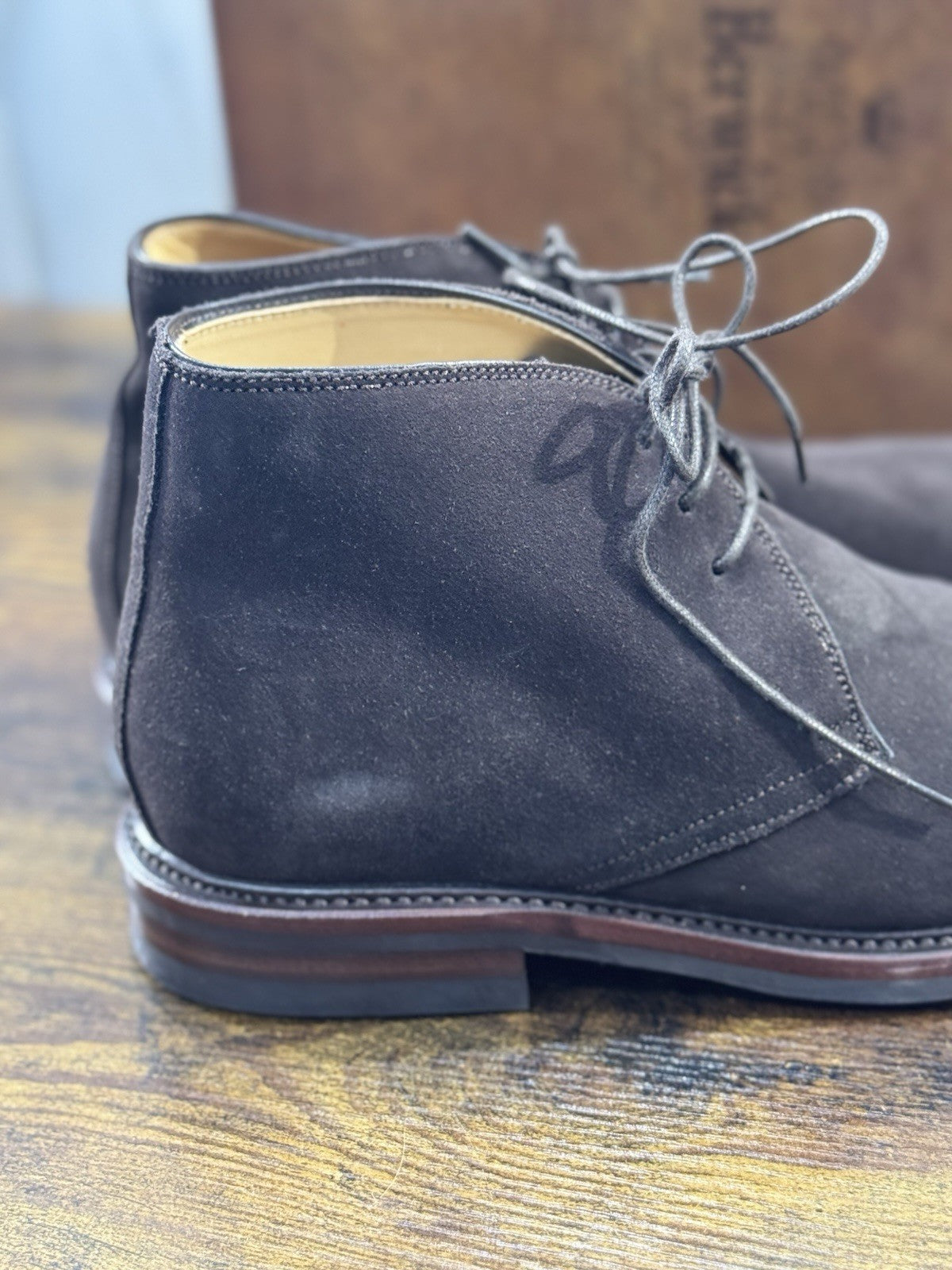 Berwick 1707 Polacchino Testa Moro Suede Fondo Dainite Uomo 40.5
